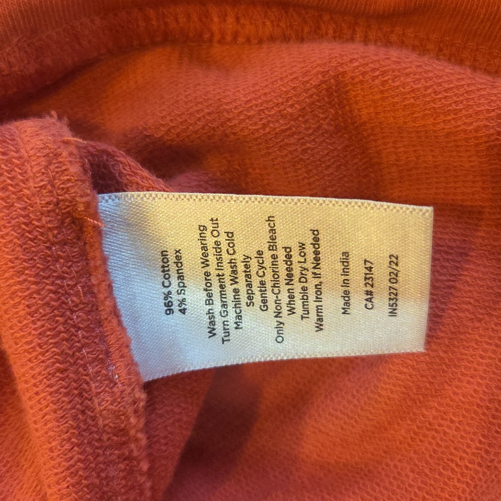 T by Talbots Hoodie Pullover, Pink Or Coral Color. Soft And Pretty! - Picture 5 of 6